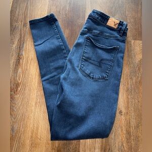 American Eagle Outfitters High Rise Dark Blue Jeans